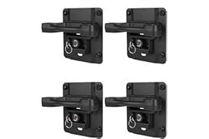 ISSYAUTO 4 Pack Tie Down Anchors with Plates Compatible with 2015-2024 F150 F250 F350 Box link Bed Tie Downs, Anti-Theft Screws