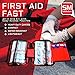 SadoMedcare Classic All in One Complete First Aid Kit - 72 Pieces Medical Kit, Travel Emergency Kit, Hiking First Aid Kit, Emergency Survival Go Bag, V10 Size Small