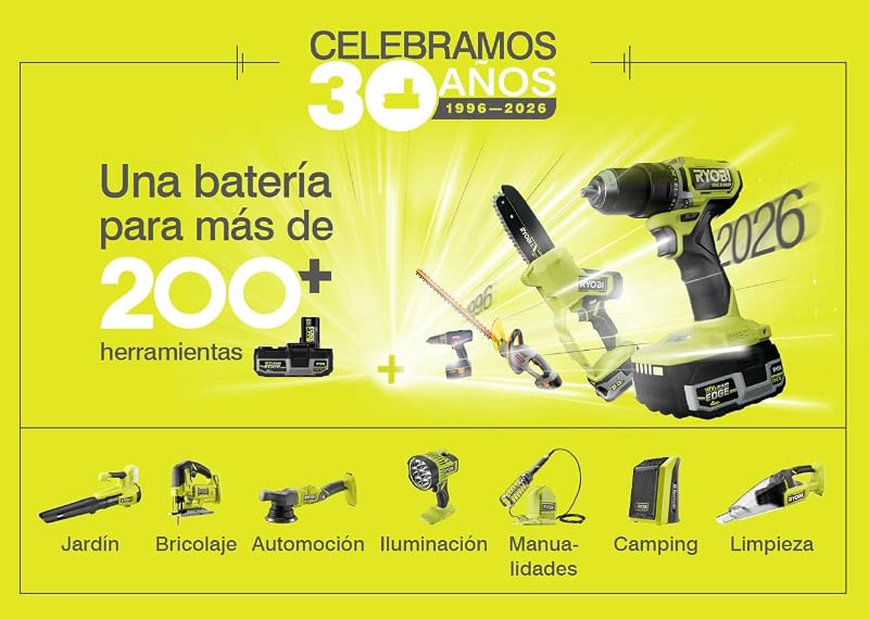 Taladro Percutor Atornillador Inalámbrico 18V ONE+ con 2 Baterías 1.5Ah, Cargador y Bolsa - 2 Velocidades