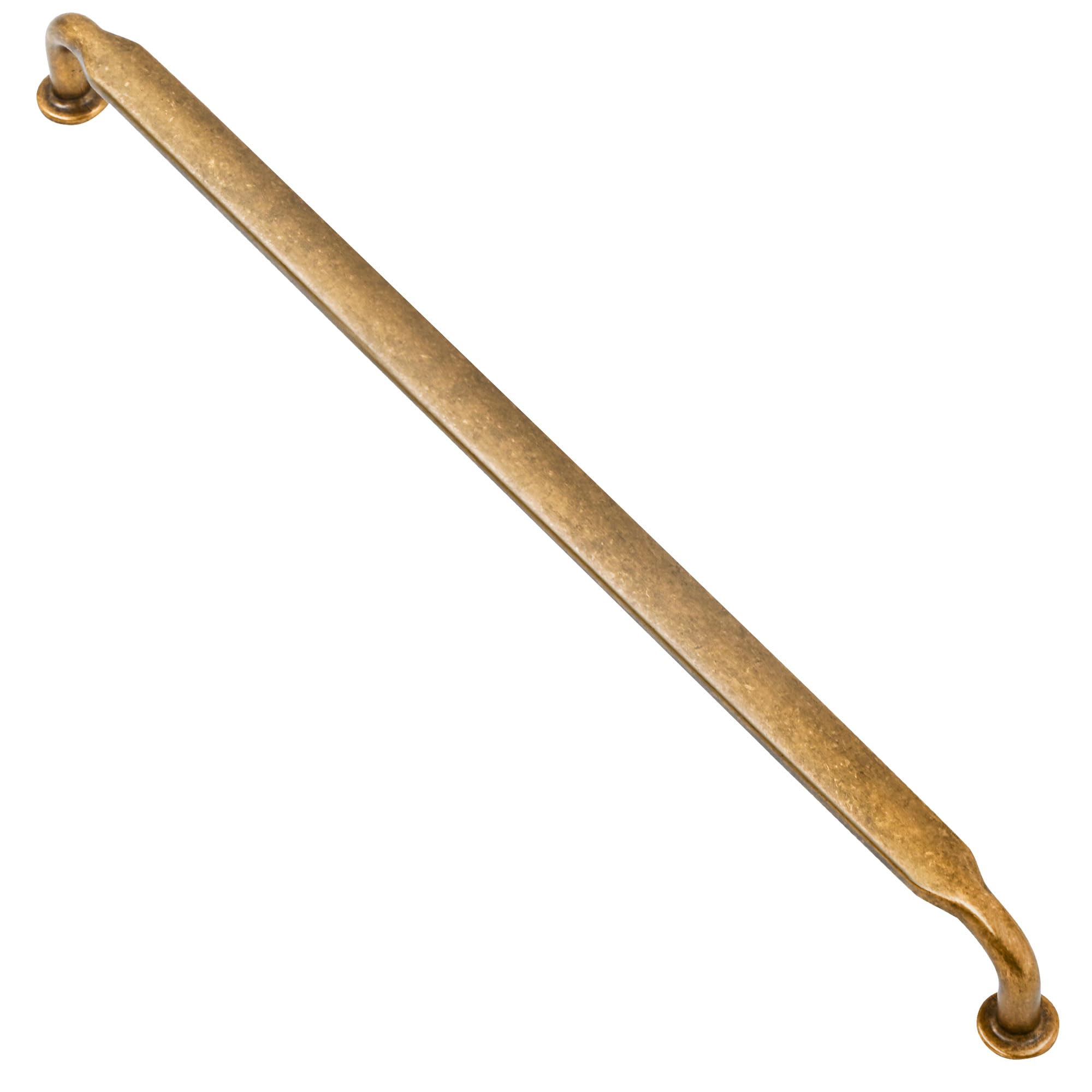 Photo 1 of Alzassbg 6 Pack Antique Brass Cabinet Handles, 11-1/3 Inch(288mm) Hole Centers Arch Modern Cabinet Pulls Kitchen Cabinets Hardware for Cabinets and Drawers AL3503AB