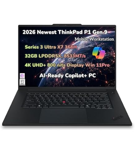 Amazon.com: Lenovo ThinkPad P1 Gen 7, w/Ultra 7, NVIDIA RTX 3000