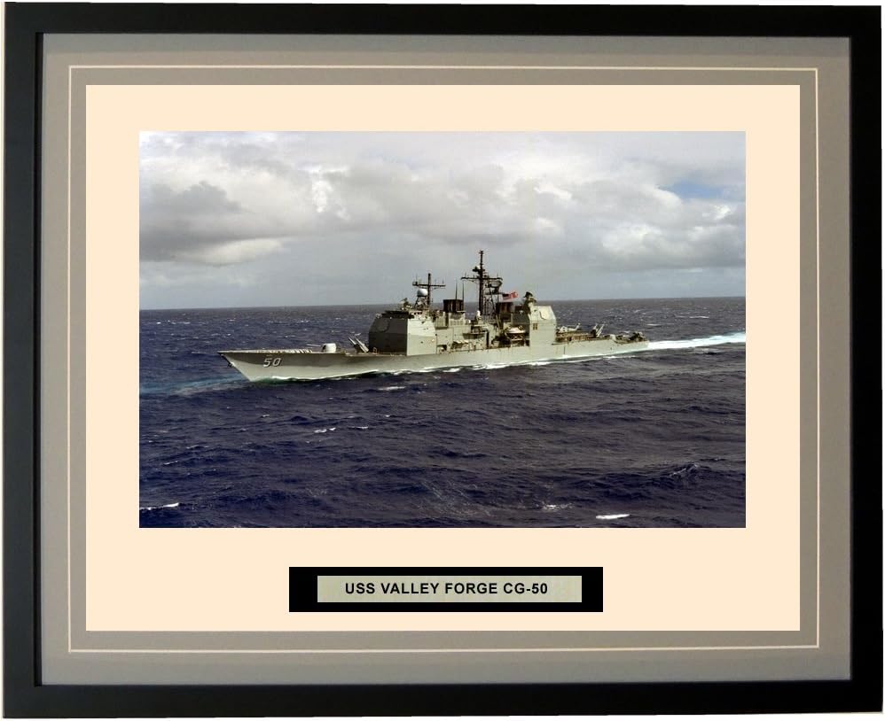 Amazon 海軍emporium Uss Valley Forge Cg 50 Framed フォト Engraved出荷名前 ダブルマット 写真 16 X 196 Cg50 W X 16 H グレー アートフレーム ポスター オンライン通販