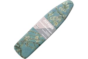 ZCFYGDX William Morris Prints Ironing Board Cover 3 Nylon Buckle Fastening Easy to Install Iron Decor Covers Standard with Elastic Edge Scorch Resistant Protective Covers for Iron Board 15x54 Inch