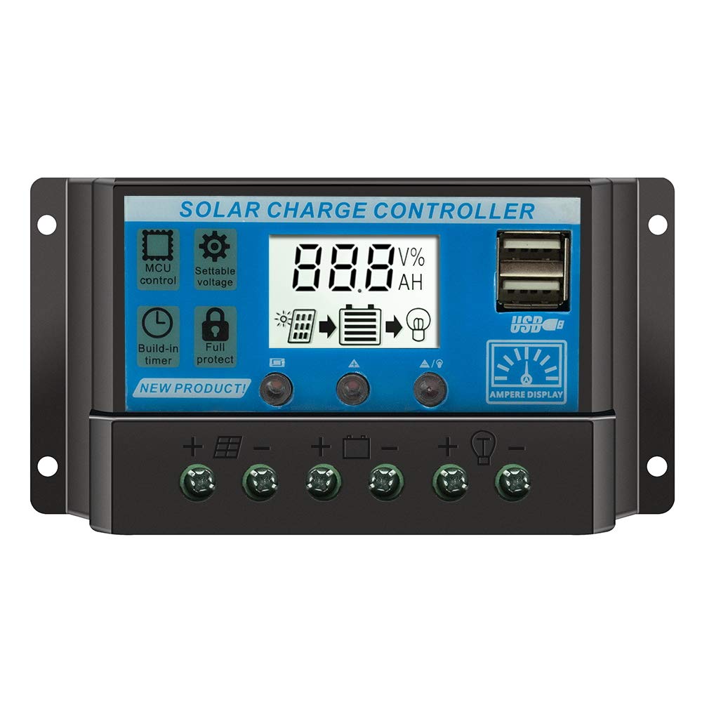 Y&H 30A PWM Solar Charge Regulator 12V/24V Solar Panel