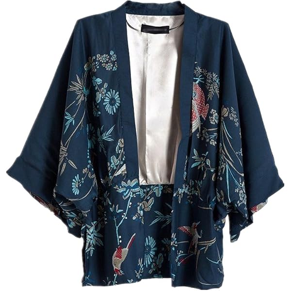 Bimba Rayon Kaftan Dress - Knee Length Kimono Coverup With Frill Sleeves, White