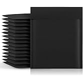 Fuxury Kraft Bubble Mailer 8.5x12 Inch 25 Pack，Strong Adhesion Padded Envelopes,Self Seal Bubble Envelopes, Waterproof Cushioned Padded Mailers Packaging for Small Business,Bulk Black