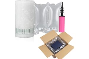 HIJELYN Air Bags for Packing 400 Count Inflatable Air Pillows for Shipping with pump 4.72"x7.87" Recyclable Packaging Filler Shipping Supplies Box Alternative to Packing Peanuts Purse Stuffers for Shape