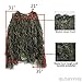 GLORYFIRE Ghillie Suit Woodland Forest Camouflage Hunting Apparel Wargame Wildlife Photography Shooting Halloween Airsoft Paintball 3D Tactical Wear Conceal Suit Gun Cover Head Cover