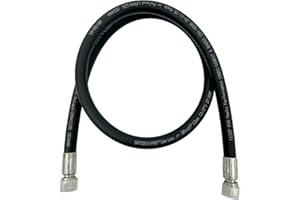Magister Hydraulics Hose Assembly 1/2" JIC Female Swivel, 24" long Hydraulic Hose 2 Wire Braid