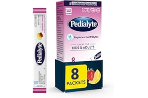Pedialyte Electrolyte Powder, Hydration Drink for Kids & Adults, Strawberry Lemonade, 8 Powder Packets