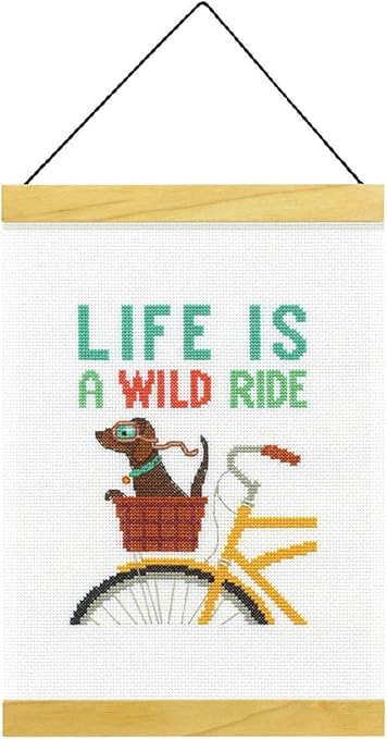 Amazon Com Dimensions Wild Ride Banner Cross Stitch Kit Kitchen