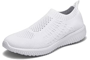 TIOSEBON Women's Athletic Walking Shoes Slip On Casual Mesh-Comfortable Tennis Workout Sneakers