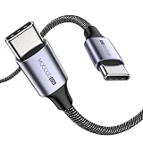 USB C to Type C Cable, 3.3ft USB-C Fast Charger Cable, 60W PD Charging, Nylon Braided, Compatible with iPhone 16/15, MacBook, iPad, Samsung S24/S23, Pixel, Switch
