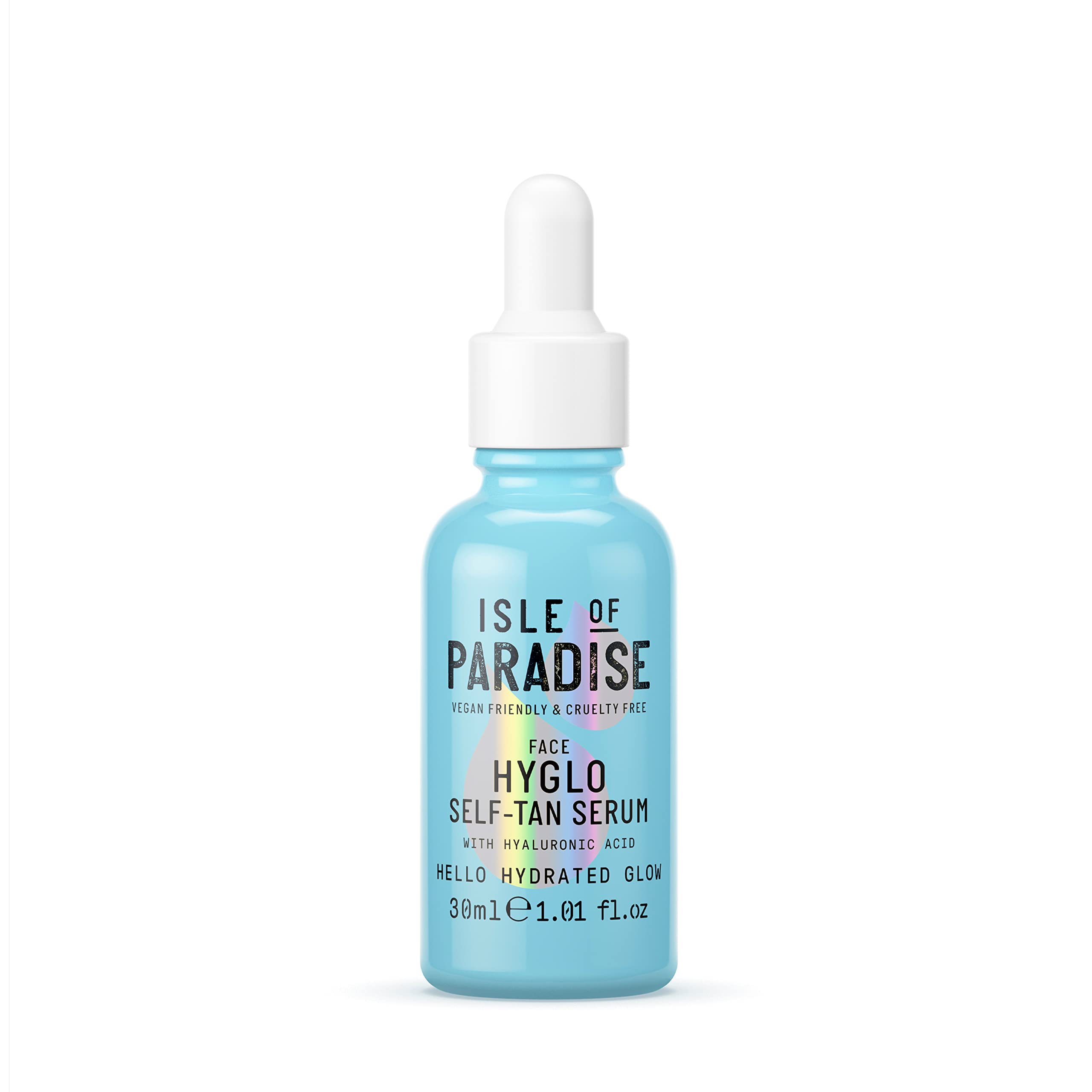 Photo 1 of Isle of Paradise Hyglo Face Hyaluronic Self Tan Serum - Hydrating and Brigtening Gradual Tan Facial Serum, Vegan and Cruelty Free, 1.01 Fl Oz