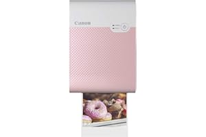 Canon SELPHY QX10 Portable Square Photo Printer for iPhone or Android, Pink