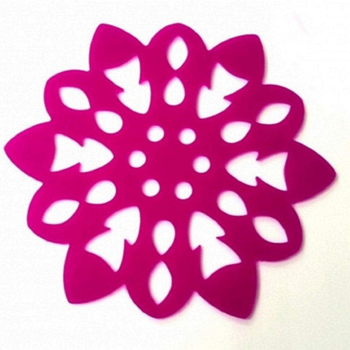 Super Cool Creations 4 Snowflake Pink Acrylic Coasters
