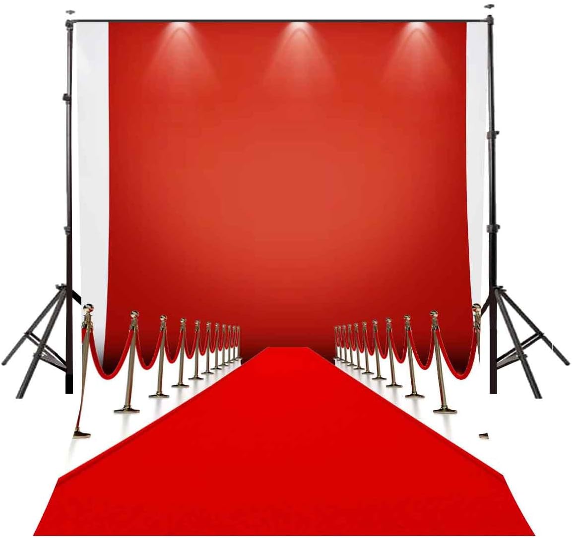 Lylycty 7×5ft Polyester Red Carpet Backdrop Wedding