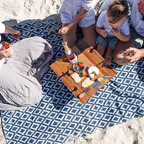 Komorebi Large Outdoor Waterproof Picnic Blanket (78"x59") Perfect for
