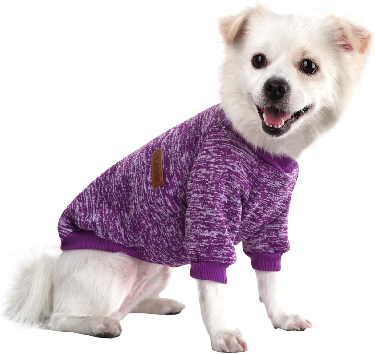 HuaLiSiJi 5XL Large Dog Sweatshirt Hoodie Fleece Dog Jumper Large Fleece Inside Soft Cozy, Colour Vibrant Easy to Take On and Off (Purple, 5XL)