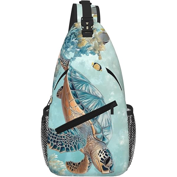 Amazon.com | HDAODNM Turtle Shoulder Bag Sea Turtle Sling  display picture 3