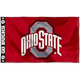 College Flags & Banners Co. Ohio State Buckeyes Go Bucks Printed Header 3x5 Foot Banner Flag