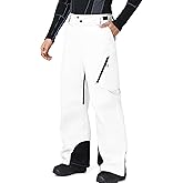 RIUIYELE Men's Super Baggy Ski Pants Cargo Snowboard Pants Loose Snow Pants Insulated Waterproof Windproof