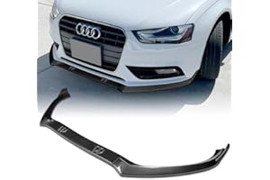 GENERIC Q1-TECH, Front Bumper Lip fit for Compatible with 2013-2016 Audi A4 Quattro, Front Bumper Lip Spoiler Air Chin Body Kit Splitter, ABS, 2014 2015, STP-Style (Painted Carbon Fiber)