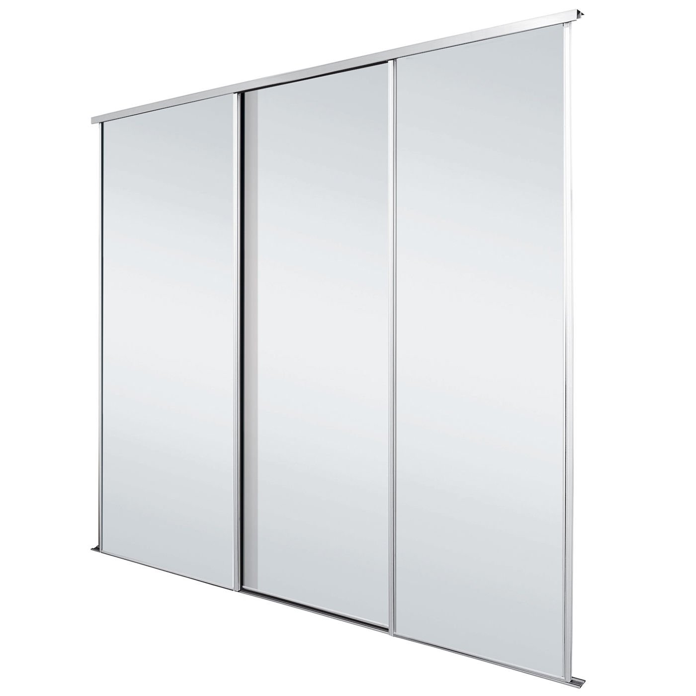 Savoy Timber White Frame Mirror Sliding Wardrobe Doors Kit Amazon