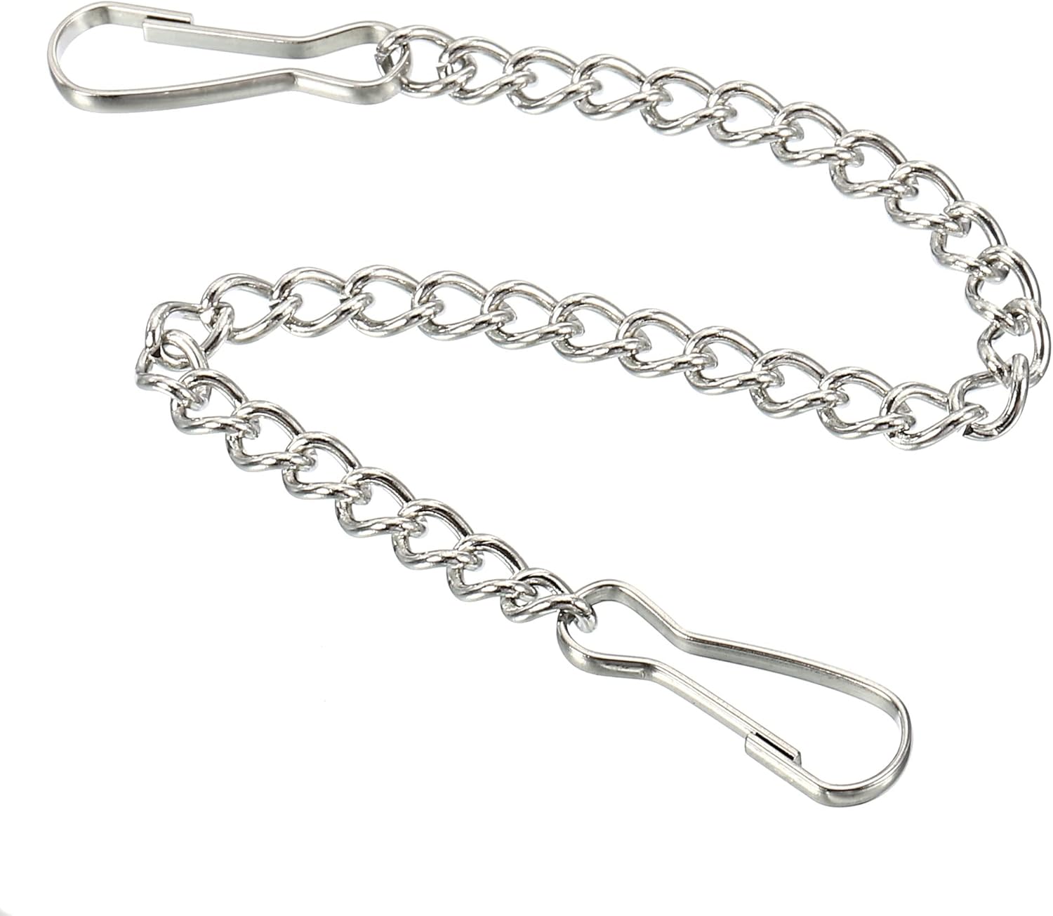 Outdoor Hanging Brackets - MECCANIXITY Hanging Chain with Snap Clips 7.87 Inch Garden Plant Hangers for Signboard Chalkboard Basket Lantern Wind Chime, Stainless Steel Pack of 6