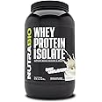 NutraBio 100% Whey Protein Isolate Protein Powder – 25g Protein with Complete Amino Acid Profile, Non-GMO, Soy and Gluten Free, Low Carb and Low Calorie Whey Protein Powder - Raw Unflavored - 2 Lbs.