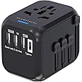 GLAMFIELDS Travel Adapter Worldwide All in one International Power Adapter Fast Wall Charging Cover 200+ Countries 100V-250V 