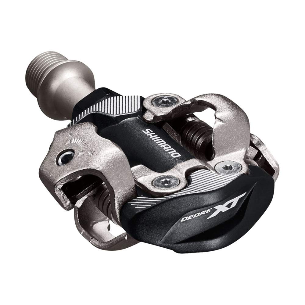 SHIMANO DEORE XT PD-M8100 SPD Pedal, Without Reflector, Includes Cleat, Black, One Size