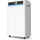 KeepGlad 5000 Sq. Ft Dehumidifiers for Home and Basement, Max 95 Pint/Day Dehumidifier with Drain Hose, Compressor Dehumidifier with Humidity Control, 24H Timer & Child Lock, for Bedroom, Large Rooms