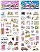 6 Sheets Puffy Dimensional Scrapbooking Party Favor Stickers + 18 Free Scratch and Sniff Stickers - Doctor, Nurse