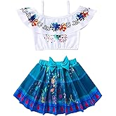 ATIMIGO Toddler Girls Swimsuit Mirabel Two Pieces Ruffle Isabela Bathing Suit Princess Tankini Swimwear for Little Girls
