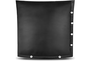 I FRMMY Heavy Duty Backflow Insulation Cover, Winter Freeze Protection, Five-Layer Waterproof Design, Easy Velcro Installation with Grommet Holes, 24''W x 24''H- Black