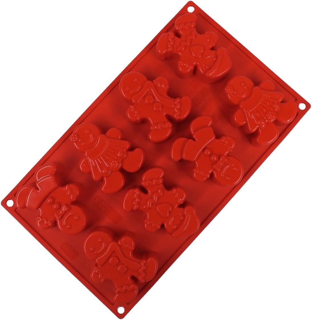 Chokxus Gingerbread Man Mold Silicone Gingerman Muffin Molds for Cake Cupcake Chocolate Cookies Soap Kitchen Bakeware Tool