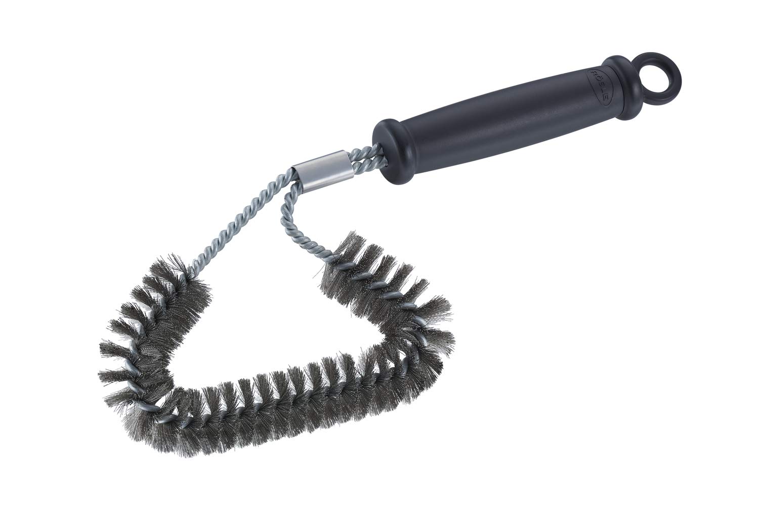 RÖSLE Angle cleaning brush GapX, brush for cooking grates, for all types of grate, Stainless Steel, PP polypropylene