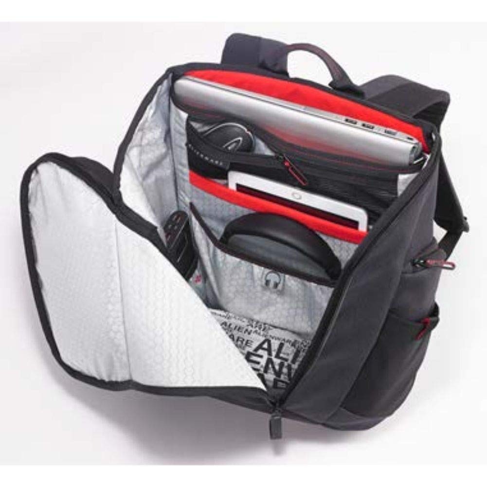 Dell Elite 28L Gaming Laptop Backpack, Gray/Black, 15-17 Inch