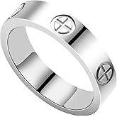 YAISZYW Women's Stainless Steel Wedding Ring 18K Gold Love Ring Friendship Engagement Wedding Jewelry, Promise Ring Mother's Day Christmas Birthday Gift, Size 5-10