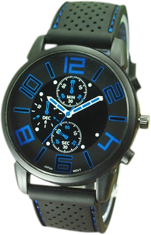 casual quartz analog silicone