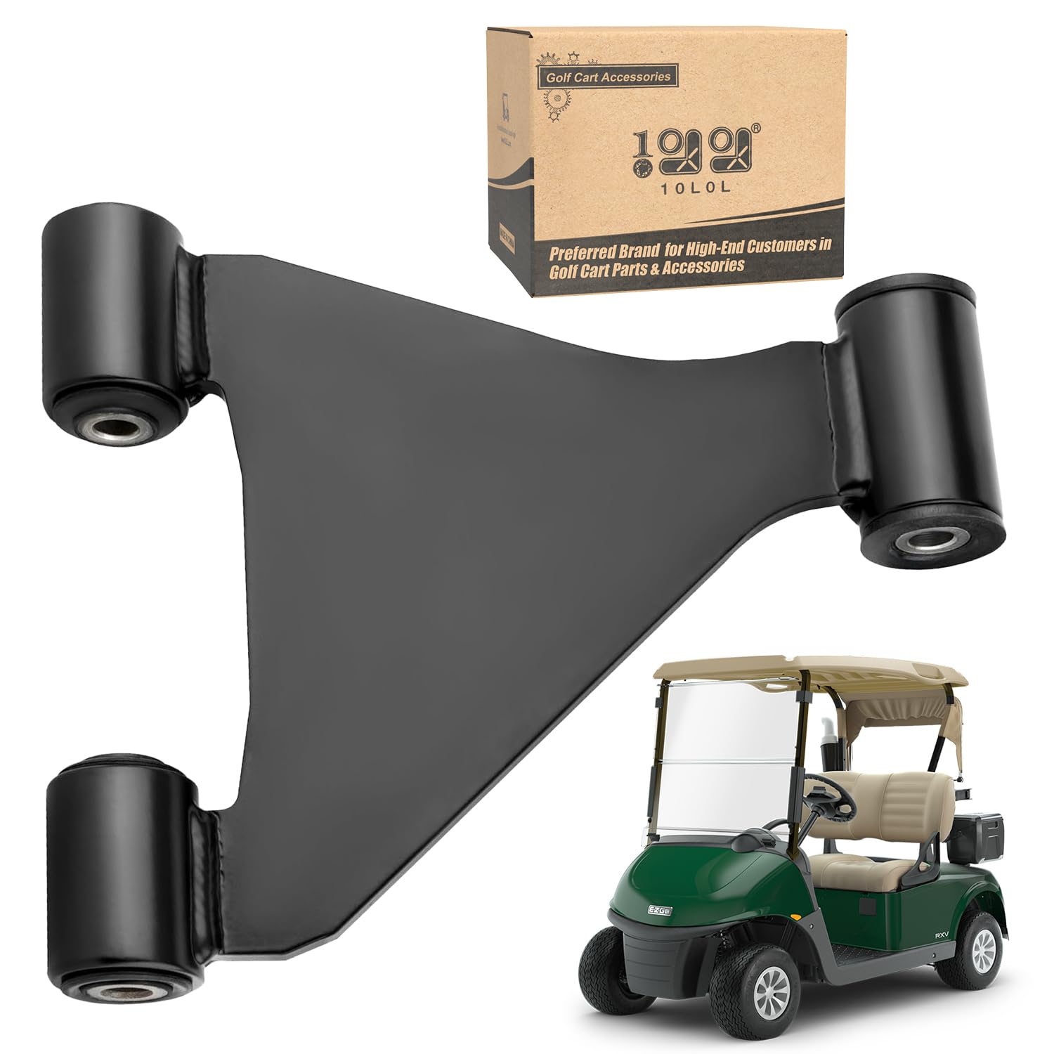 Photo 1 of 10L0L Golf Cart A Arm Assembly for EZGO RXV 2008-up Gas & Electric Vehicles, OEM# 608089 604654 601340 602085