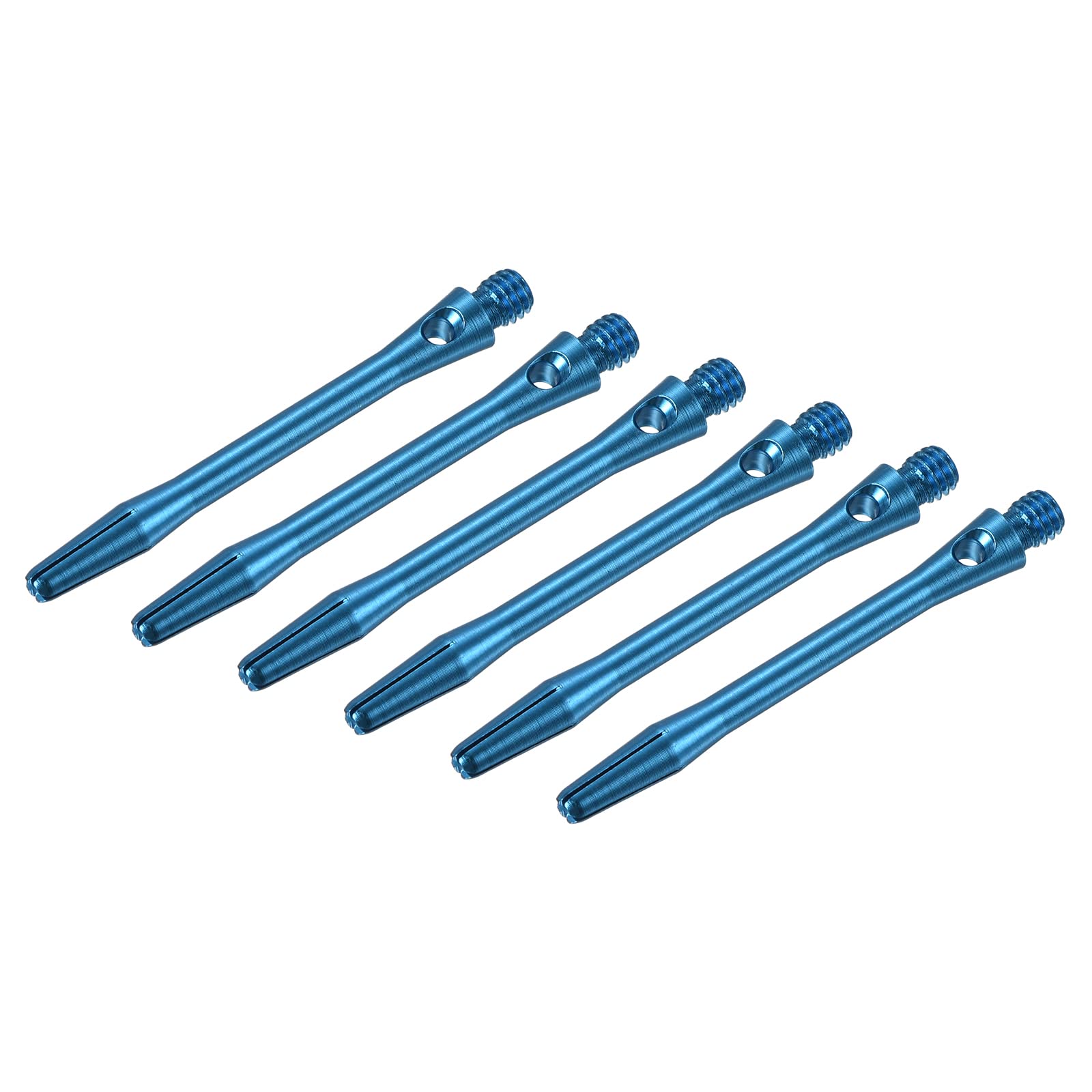 PATIKIL 45mm Aluminum Dart Shafts, Medium 2BA Thread Dart Stems Dart Accessories Throwing Fitting for Steel Tip - 6 Pack (Sky Blue)