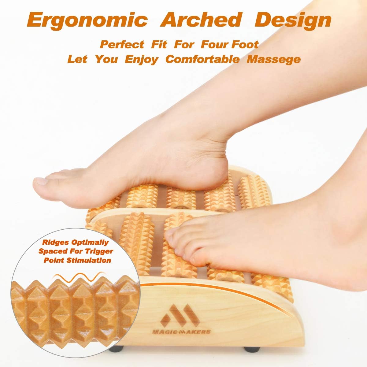 Gifts Dual Foot Massager Roller - Unique Gifts for Men, Women, Mom, Dad, Teacher - Original Shiatsu Massage for Foot, Leg, Back - Relax & Relieve Foot Pain, Plantar Fasciitis, Stress Relief: Health & Personal Care