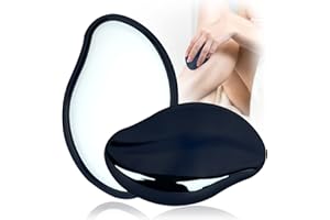 NOBVEQ Crystal Hair Eraser,Reusable Crystal Hair Remover Magic Painless Exfoliation Hair Removal Tool, Magic Hair Eraser for Back Arms Legs Fast & Easy Crystal Hair Eraser for Women and Men -Ink Blue