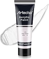 Artecho Pearl White Acrylic Paint 120ml Professional Art Supplies