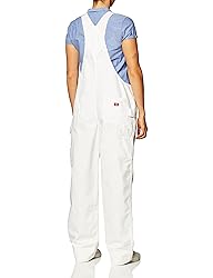 Dickies Women's Bib Overall, White, Small