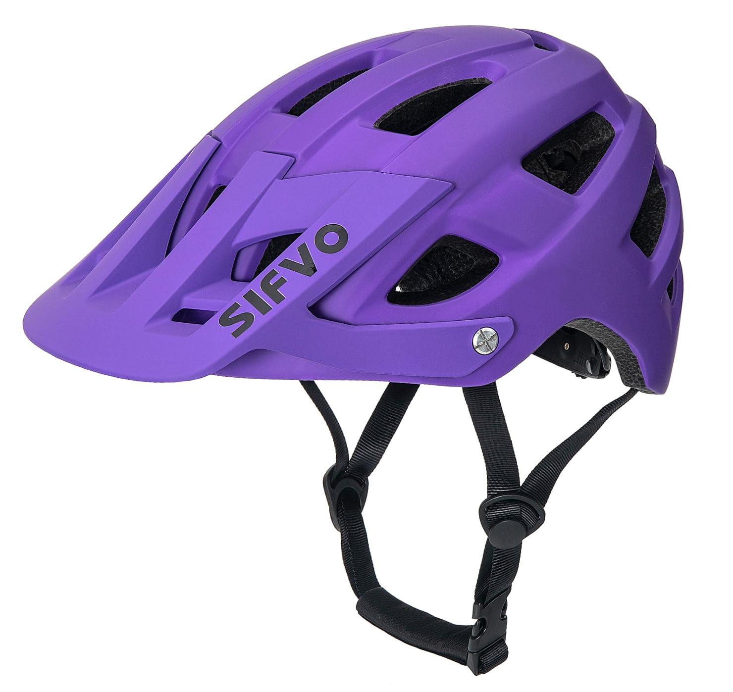 SIFVO Bike Helmet for Men and Women, Cycling Helmet With Visor, Allround MTB and Road Bicycle Helmet, Lightweight & Breathable 【M/L】