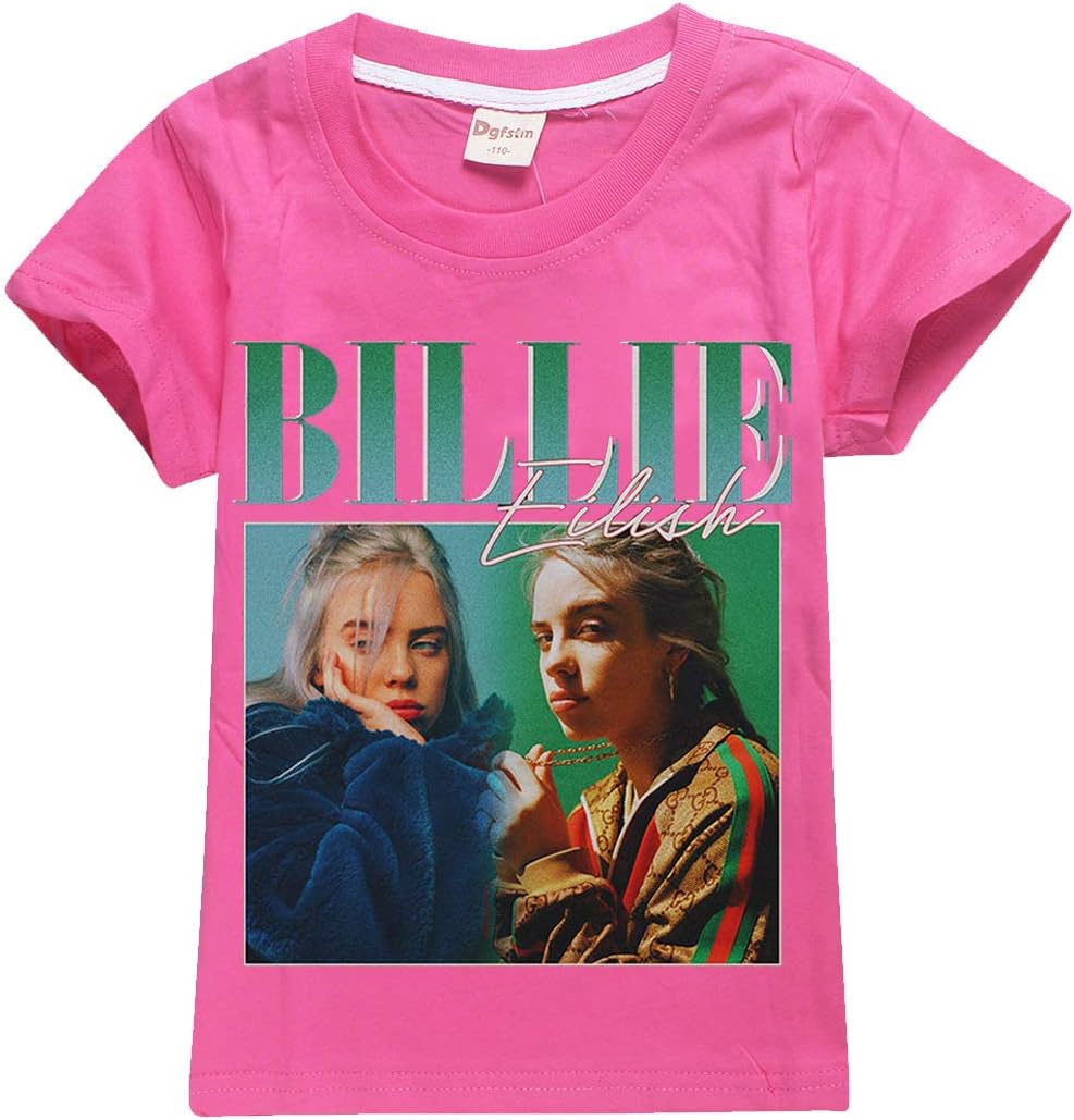 Billie Eilish Fans Short T-Shirt Summer Cotton Tops Tees for Girls