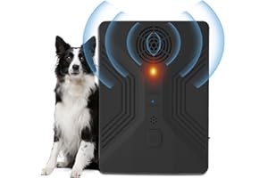 GRITIN Anti Barking Device, Dog Barking Control Devices with 3 Adjustable Level, Sonic Barking Deterrents Control Device Bark Deterrent Outdoor Neighbors Dog Silencer Device Outdoor and Indoor